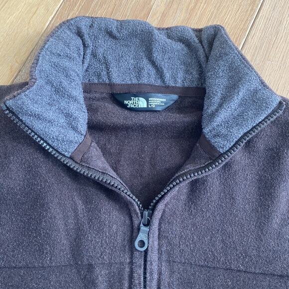 Men's The North Face Wool Blend Quarter Zip Sweater Large - Picture 2 of 6